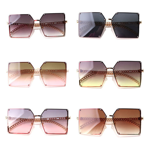 Ultraviolet-Proof Square Retro Sunglasses Glasses