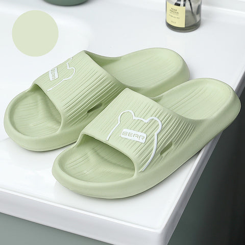 Thick-soled Bathroom Indoor Couple Home Slippers