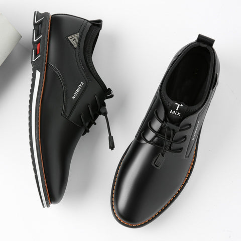 Trendy Men's Casual British Low-top Leather Shoes
