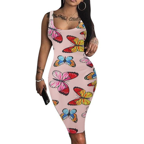 Women's Graceful And Fashionable 3D Printed Suspender Skirt