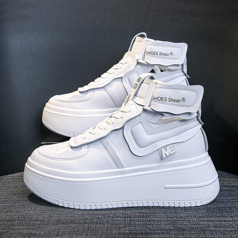 Trifle Thick-soled White Shoes Women's Inner Heightening Sports Daddy Shoes