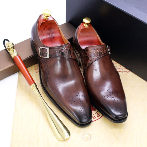 Summer New Leather Shoes Cowhide Leather Business Casual Men's Trend British Style