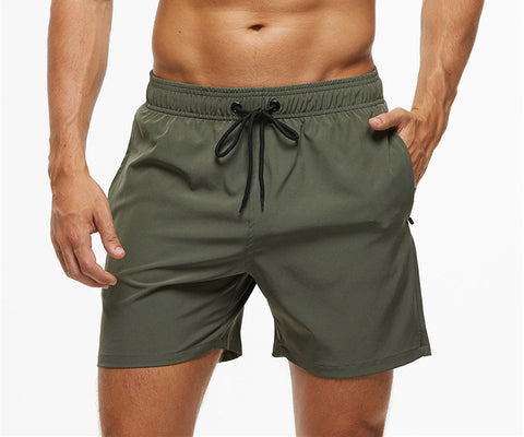 Men's Casual Solid Color Quarter Beach Pants
