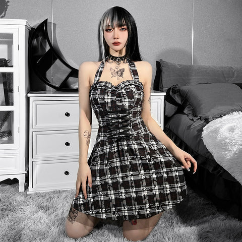 Women's Waist Strap Beautiful Back Suspender Short Dress