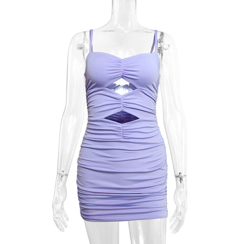White Suspender Skirt Design Is Small And Tight