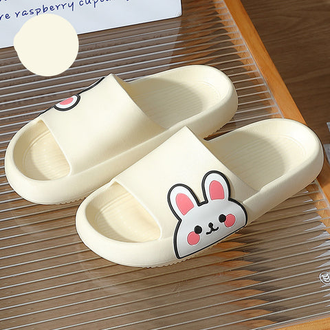 Thick-soled Bathroom Indoor Couple Home Slippers