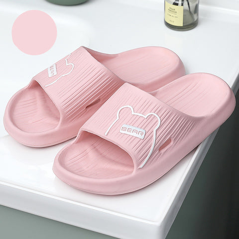 Thick-soled Bathroom Indoor Couple Home Slippers