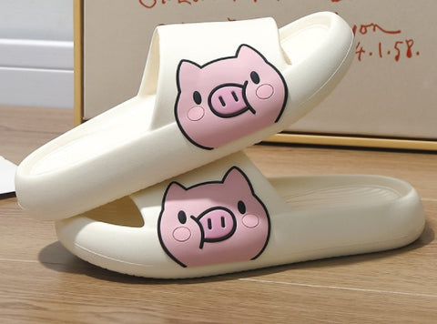 Thick-soled Bathroom Indoor Couple Home Slippers