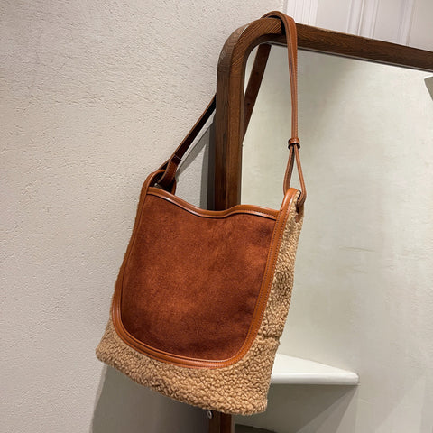 Women's Fashion Plush One-shoulder Crossbody Bag