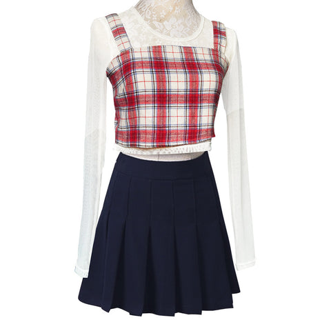 Student Girl Jazz Dance Group Net Celebrity Performance Costume