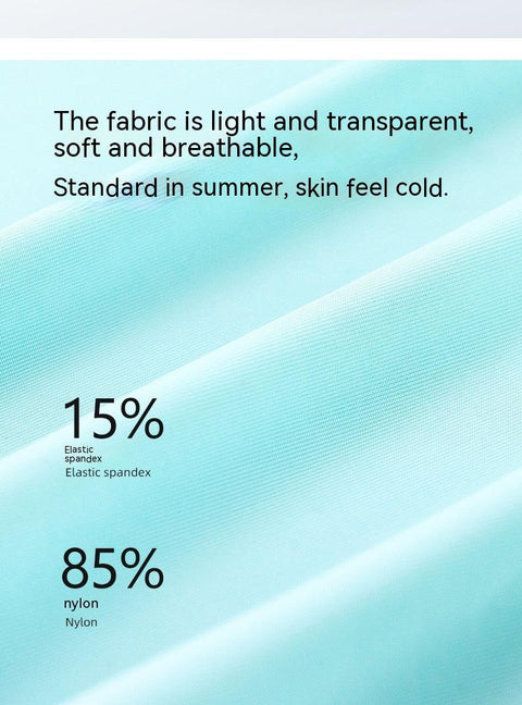 Ice Silk 3D Punching Die Thin Cool Breathable Traceless Solid Color Boxers Antibacterial Inner Stickers Boxer Briefs